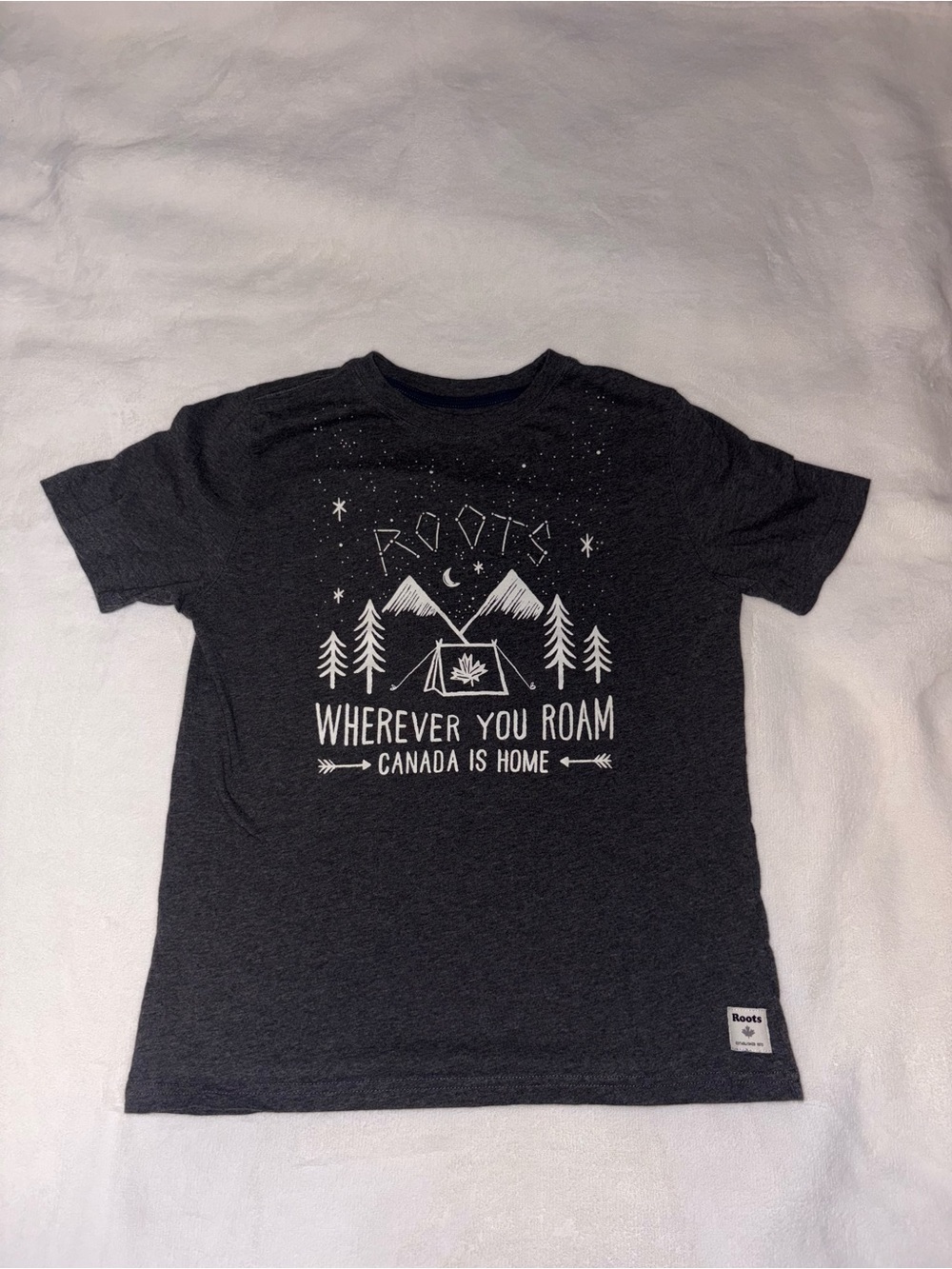 Roots Grey Graphic Tee (Boys XXL)